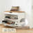 27.5"W Shoe Storage Bench with Cushion, Flip-Top Storage, Entryway White Shoe Rack-144379579
