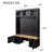 Farmhouse 4-In-1 Hall Tree With Wood Grain Bench And Top-307923778
