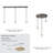 3-Light Round Canopy - Dark Smoke Finish-121780824