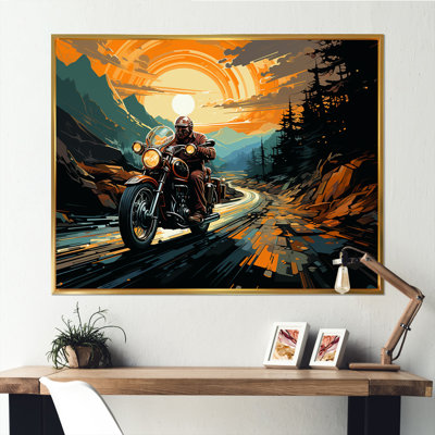 " Expressionist Motorcycle Ride I "