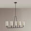 Lustre linéaire à 5 lumières