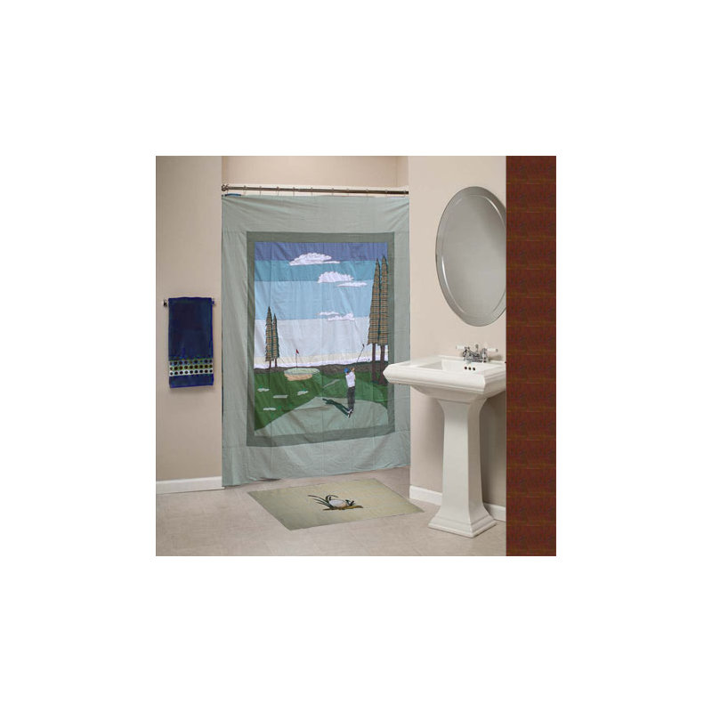 Cotton Floral Shower Curtain