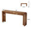 Console en bois massif, canapé de ferme de 63 pouces derrière le canapé pour l'entrée, le salon, le couloir