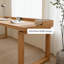 Bureau long pin massif en bois massif Burlywood-1006012150