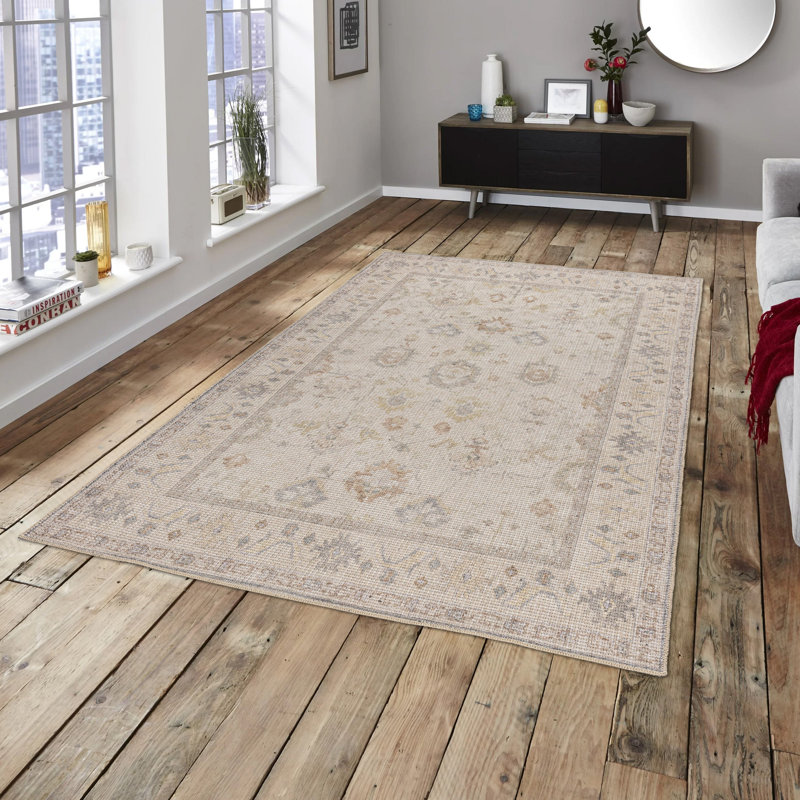 Tapis rectangulaire en coton Cornesia, Rectangle 2 pi 6 po x 4 pi 11 po