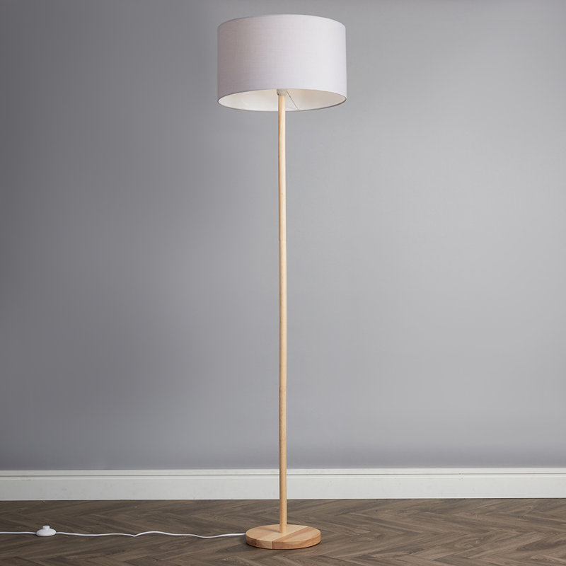 178cm Traditional Floor Lamp, Cool Grey, Yes
