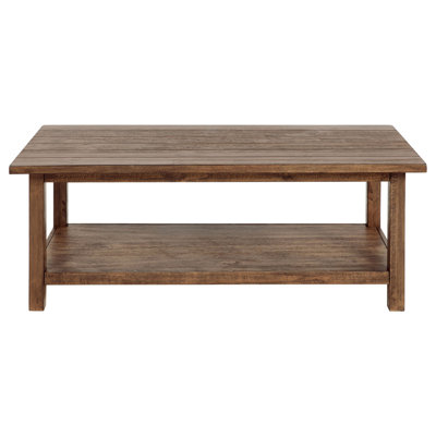 Table basse avec tablette en bois brun vieilli Castleton