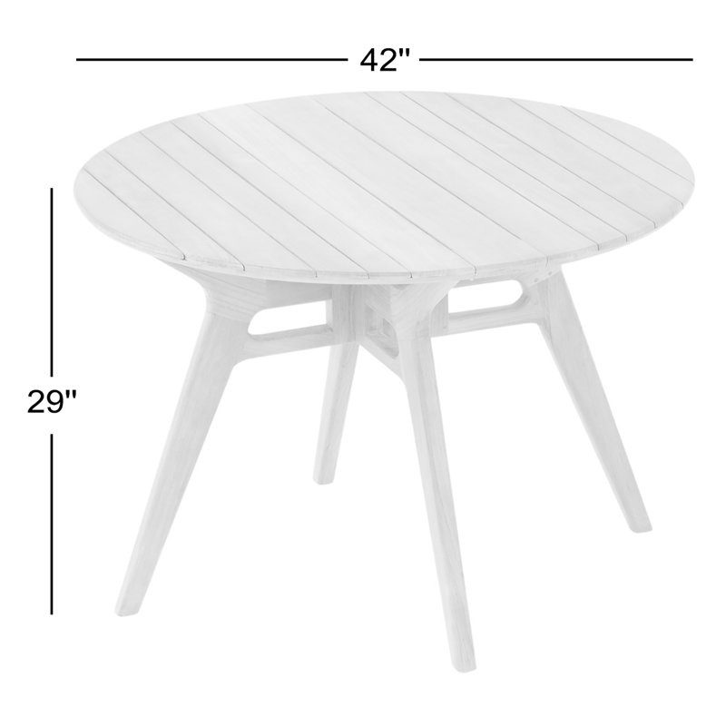 Outdoor Round Teak Dining Table