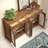 Walnut Solid Wood Shoe Storage Bench