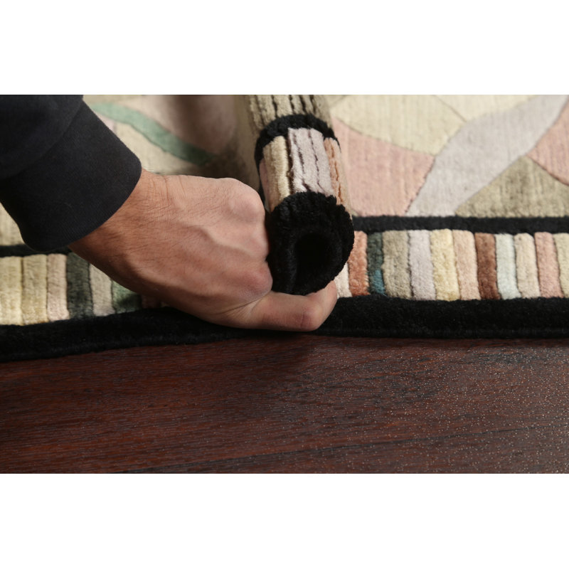 Tapis oriental contemporain népalais fait à la main 3 x 5