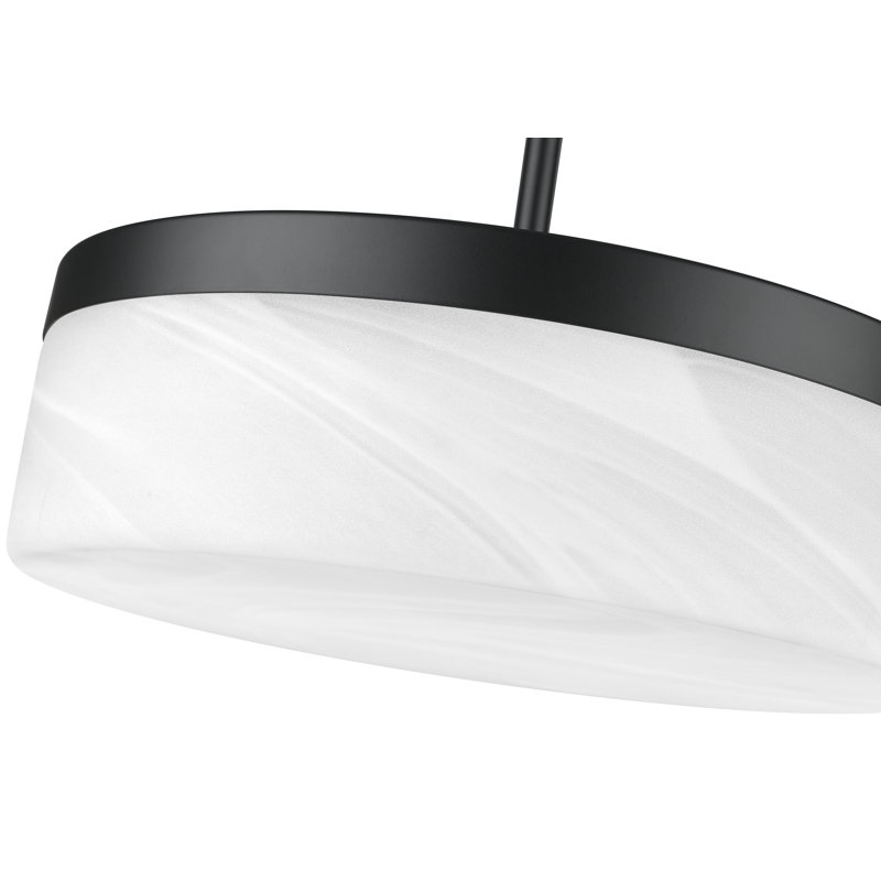 Luminaire suspendu 13 po Haddon, Noir mat