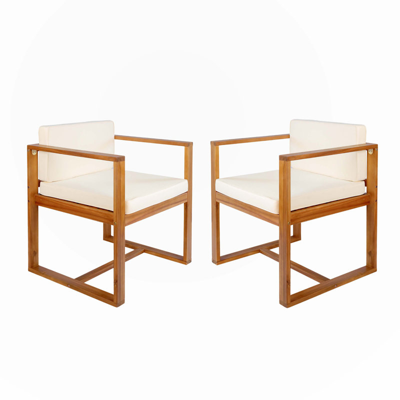 Chaises de salle à manger, Brun, Beige