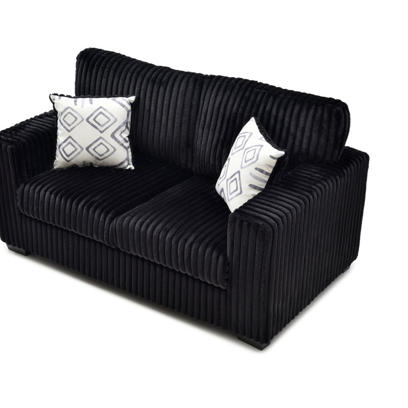Causeuse en tissu Teddy, Black Teddy