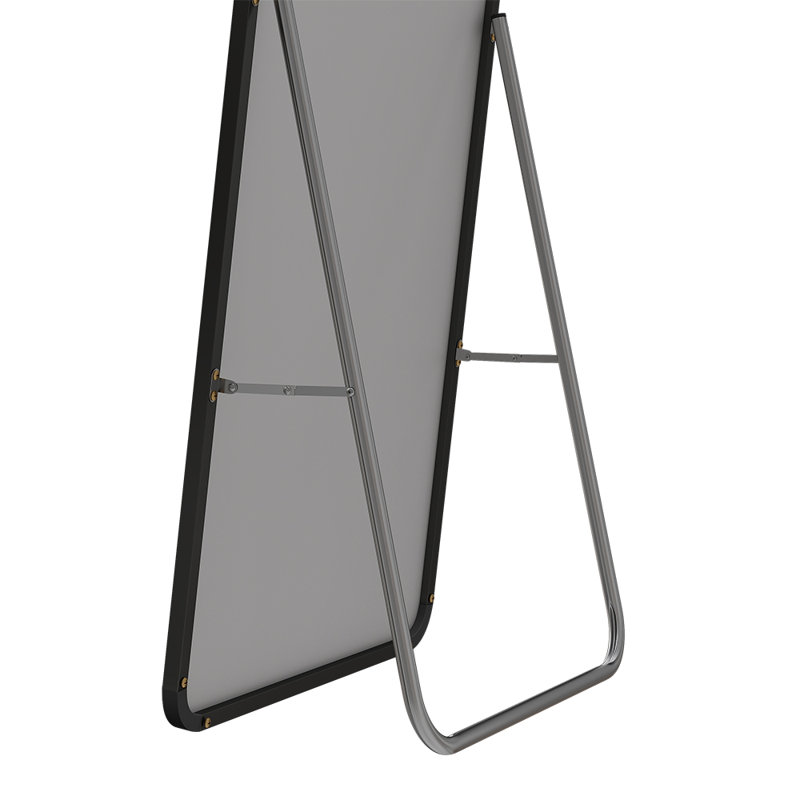 Metal Arch Floor Mirror, Black