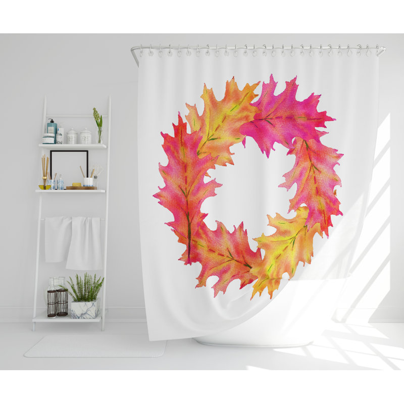 Erlich Polyester Shower Curtain Set, 168cm H x 168cm W