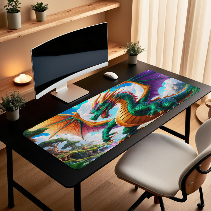 Polyester Desk Pad, 14.4x12.1