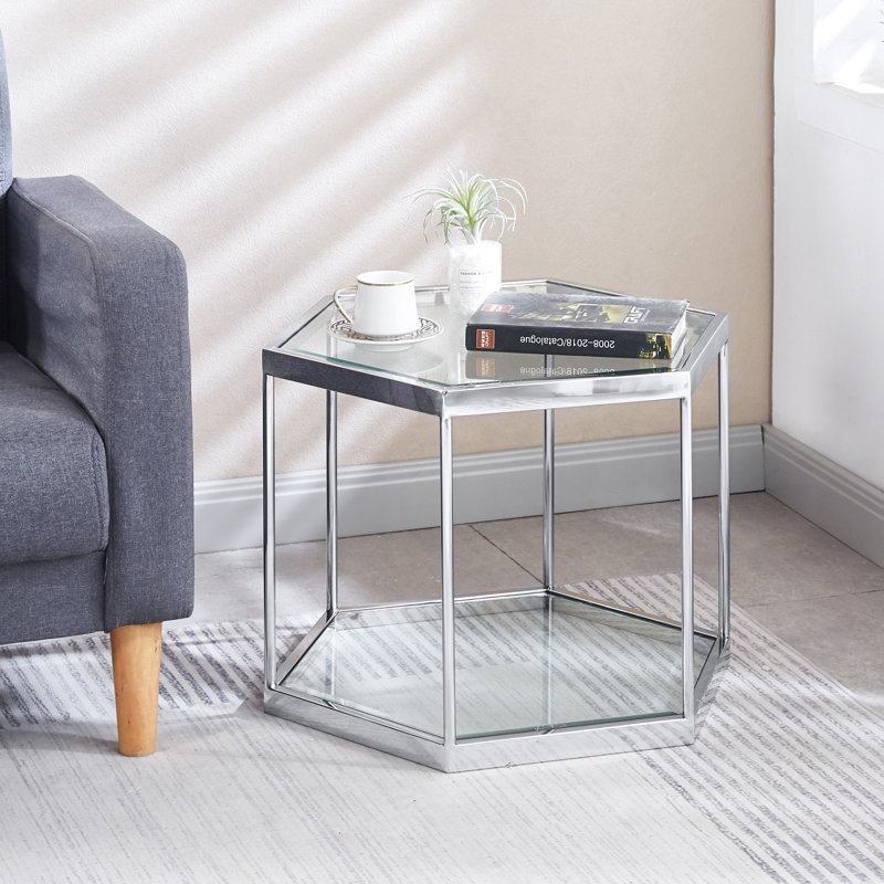 Table basse Jemily, Argent
