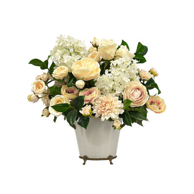 Cafe Au Lait Floral In Planter