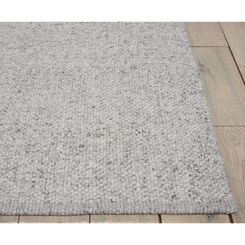 Tobiano Solid Colour Hand Woven Area Rug, Rectangle 122 x 183cm