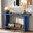 Vintage Console Table With T-leg Design And 2-tier Structure-678157224