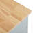 Multifunctional Kitchen Islands, Grey Blue Mdf And Wood With Trash Storage