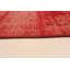 Tapis décoratif en laine rouge de conception unique noué à la main des années 1980 5 pi 7 po x 7 pi 10 po