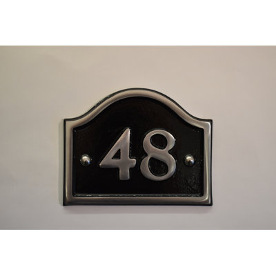 Jaclynn 11.5cm H Reflective Metal House Number