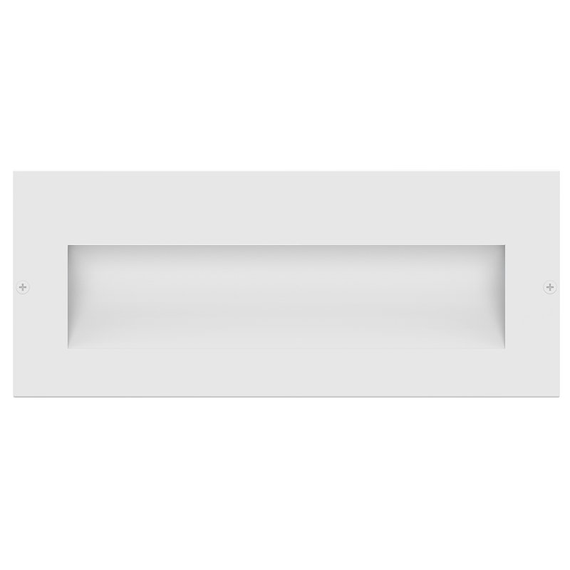 Éclairage de terrasse à DEL Taper, H 3,25 po x l 8 po x P 1 po, Blanc satiné