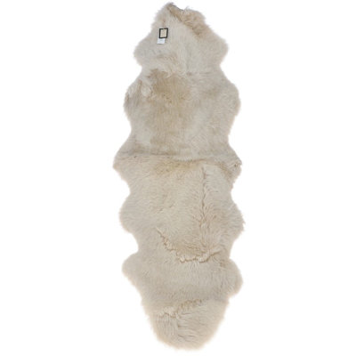 Double Australian Sheepskin Rug Linen