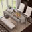 Fort 4 - Pieces Dining Set with Upholstered Chair and Bench (Set for 4)