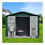 Abri de jardin en métal 10 pi x 8 pi avec rangement blanc et café-113717649