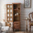 Nut-brown Solid Wood+Glass Display Cases