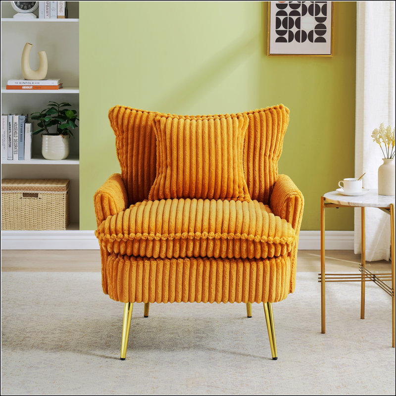 Chaise simple 30,31 pouces, Jaune