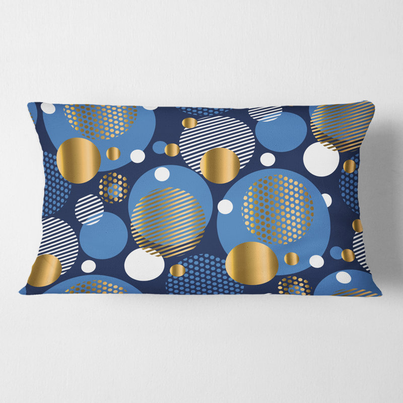 Coussin Circular Abstract Retro