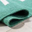 Estie Striped Handwoven Cotton Turquoise/White Area Rug-308998692