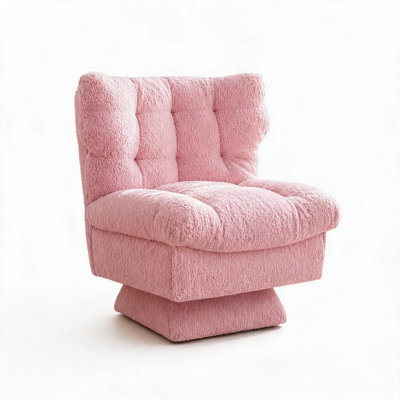 Upholstered Swivel Lounge Chair