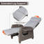 Garden Wicker Recliner Chair, Air Pump Adjustable Backrest Up to 150 Degree with Cushions-2079340027-2079340024