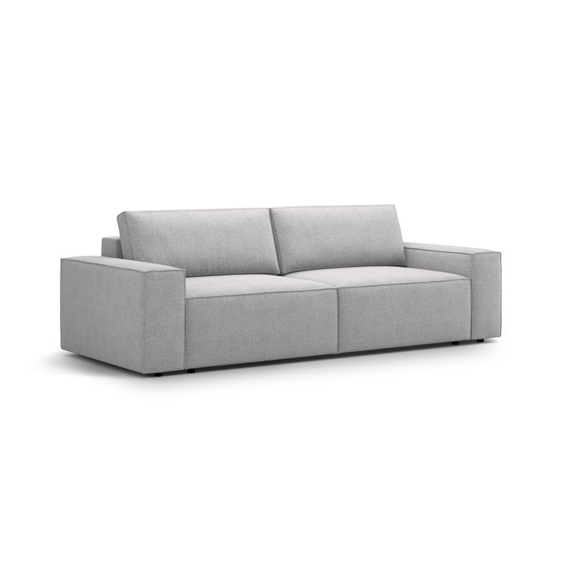 Biles 4 Seater Boucle Sofa Bed, Black