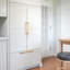 Poignée d’appoint en laiton satiné de 16 po Architectural Flat-112803153-53903183