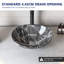 DeerValley 40mm L x 33mm W Natural Ceramic Oval Sink