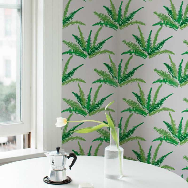 Papier peint Schumacher x Cristina Buckley, Vert