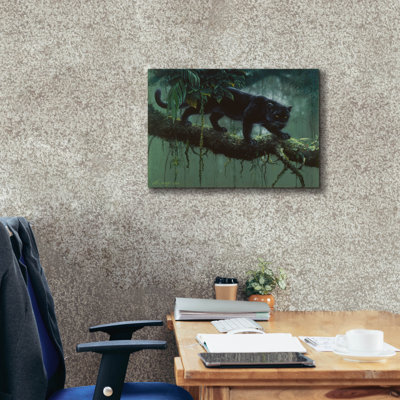 «Black Jaguar» par Harro Maass, art mural sur toile