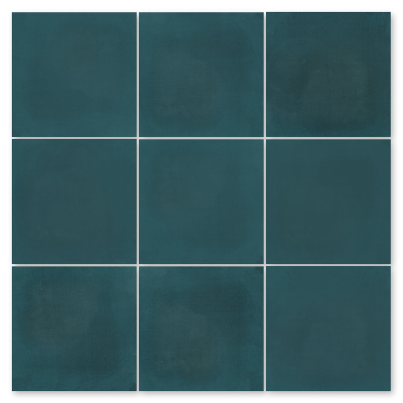 Solid 8" x 8" Cement Wall & Floor Tile, Aegean