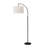 Mylo Floor Lamp, Arched Arm Design, 65 Inch, Accent Metal Frame-107123178