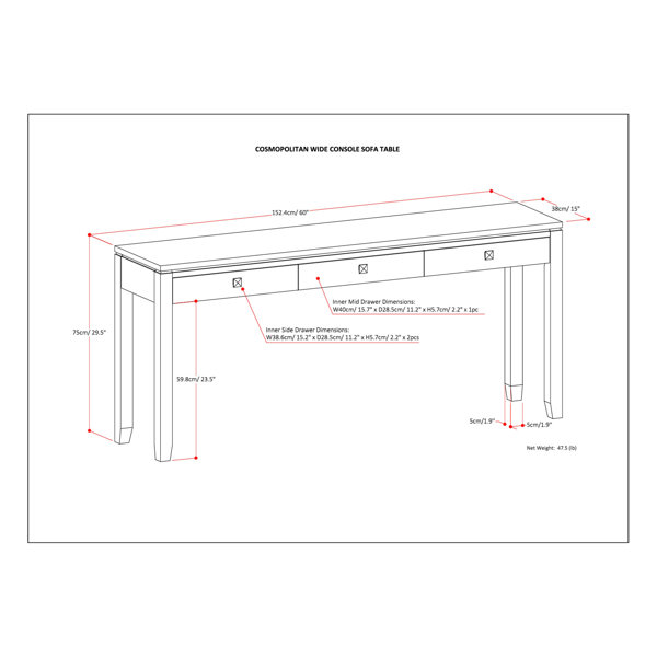 Dimensions du produit