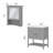 Keyunta Single Bathroom Vanity with Ceramic Top-202559367