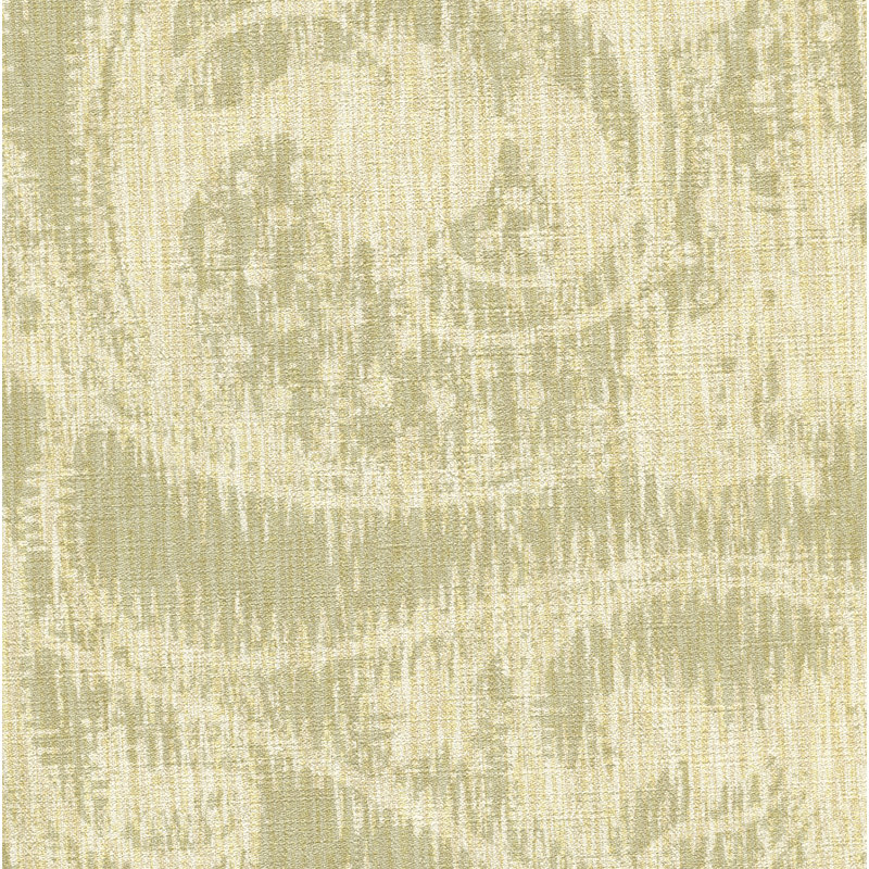 Papier peint embossé abstrait 3D 27 pi x 27 po Meg Scrubbable and Strippable, Blé