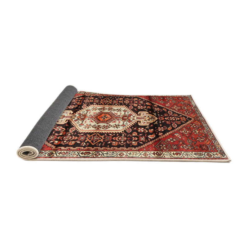 Tapis rouge à motif sud-ouest, Rond 8 pi
