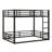 Metal Bunk Bed,Floor Bunk Bed Frame,Heavy-Duty Bunk Bed For Kids, Teens, Adults, Noise-Reduced Design