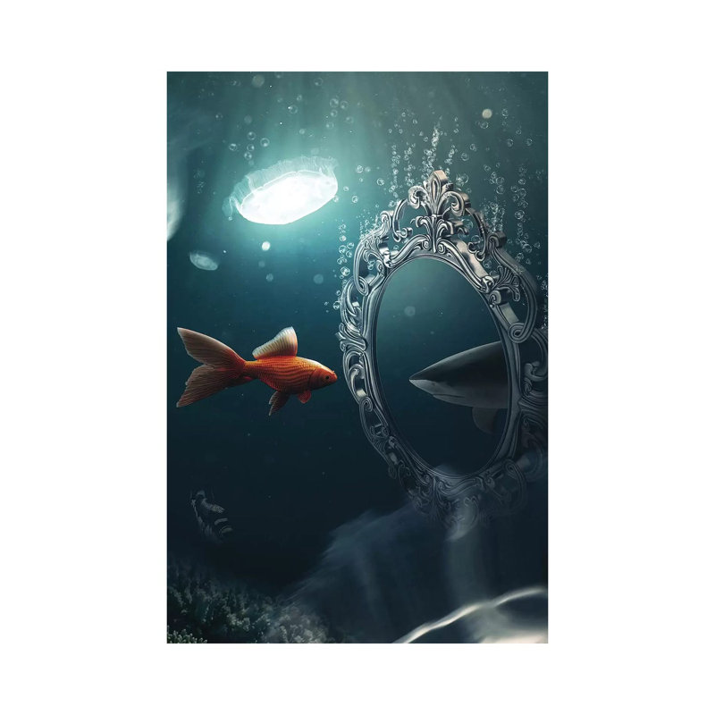 The Mirror Imagination by Zenja Gammer - Wrapped Canvas Print, 66.04 cm H x 45.72 cm W x 1.91 cm D